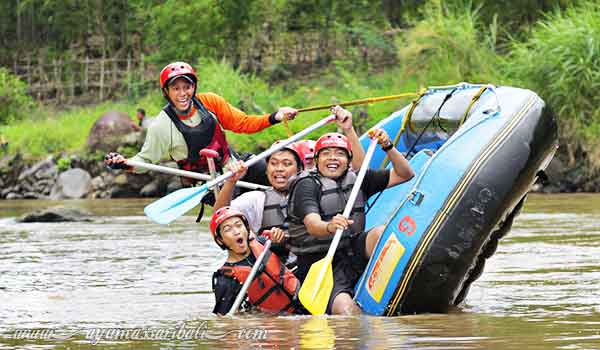 rafting sungai elo magelang jawa tengah